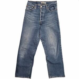 Levi’s High Rise Ribcage Straight Leg Jeans Size 29